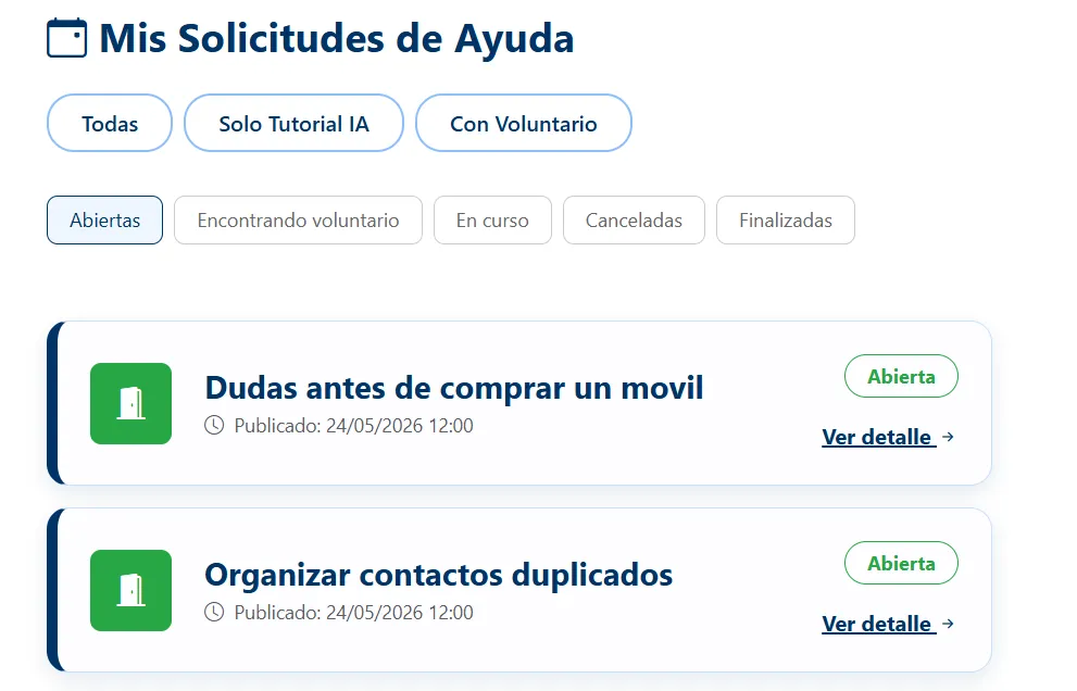 Ejemplo de área personal